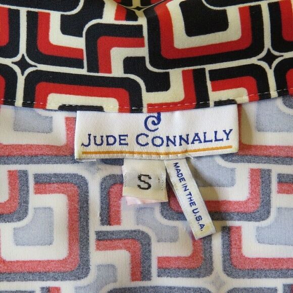jude Connally Geo Print Michelle Sheath Dress S - Picture 6 of 7